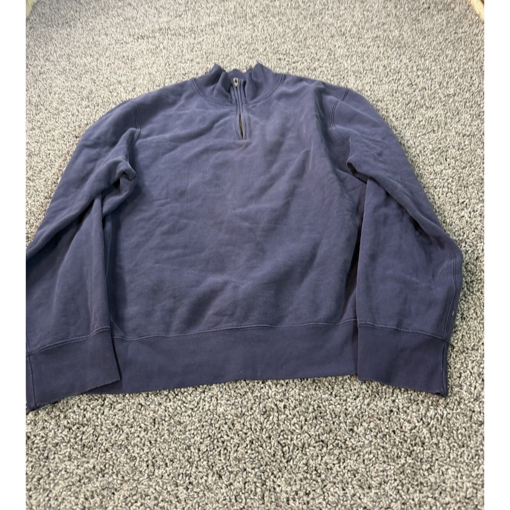 Vintage Polo Ralph Lauren 1/4 Zip Pullover Sweater Men's Size XL Blue